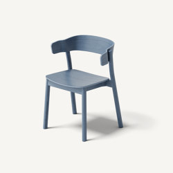 Enfold Armchair Dusty Blue | stackable | MIZETTO