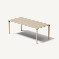 Enfold Table Ash/Black | Tabletop rectangular | MIZETTO