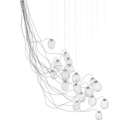 Series 73.19V sculptural cable - clear | Suspensions | Bocci