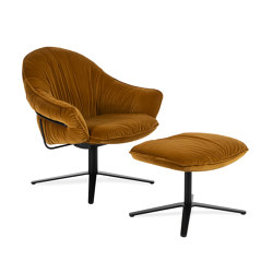 Marie  Lounge Chair with X-Base Frame | Fauteuils | FREIFRAU MANUFAKTUR