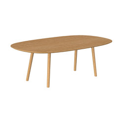 Fly Table Wooden Legs Meeting Elliptic | Contract tables | Sellex