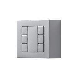 A CUBE KNX compact room controller F 50 in aluminium | Building management systems | JUNG