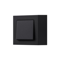 A CUBE switch in matt anthracite | Push-button switches | JUNG