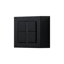 A CUBE KNX compact room controller F 40 in matt graphite black | Sistemas KNK | JUNG