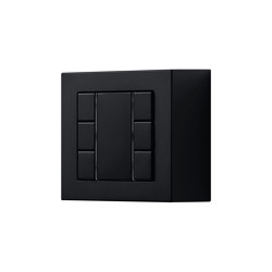 A CUBE KNX compact room controller F 50 in matt graphite black | Sistemi KNX | JUNG