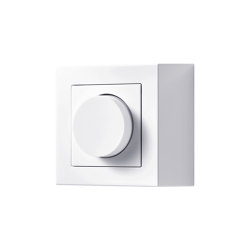 A CUBE rotary dimmer in white | Rotary dimmers | JUNG