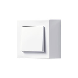 A CUBE switch in white | Interruptores pulsadores | JUNG