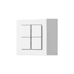 A CUBE KNX compact room controller F 40 in matt snow white | Systèmes KNX | JUNG
