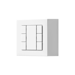 A CUBE KNX compact room controller F 50 in matt snow white | Sistemi KNX | JUNG