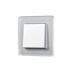 A VIVA in crystal grey switch in white | interuttori pulsante | JUNG