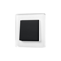 A VIVA in white switch in black | Push-button switches | JUNG