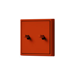 LS 1912 in Les Couleurs® Le Corbusier Switch in The cinnaber red | Interrupteurs à levier | JUNG