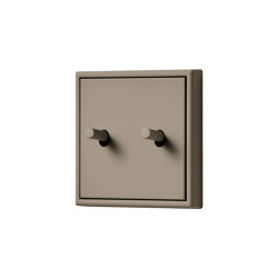 LS 1912 in Les Couleurs® Le Corbusier Switch in The grey brown natural umber | Interrupteurs à levier | JUNG