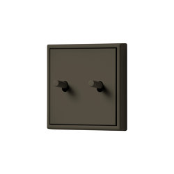 LS 1912 in Les Couleurs® Le Corbusier Switch in The dark natural umber | Interruptores a palanca | JUNG