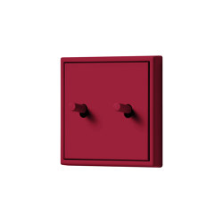 LS 1912 in Les Couleurs® Le Corbusier Switch in The noble carmine red | Interrupteurs à levier | JUNG