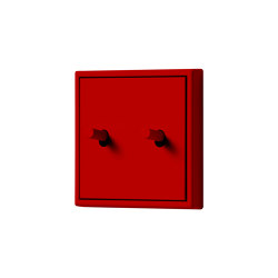 LS 1912 in Les Couleurs® Le Corbusier Schalter in Das tiefe dynamische Rot | Kippschalter | JUNG
