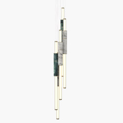 Light Pipe S 58-17 - Burnished Brass, Green & White |  | _test blob_id 4.5