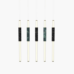 Light Pipe S 58-15 - Burnished Brass, Green & Black |  | _test blob_id 4.5