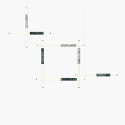 Light Pipe S 58-13 - Burnished Brass, Green & White |  | _test blob_id 4.5