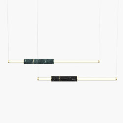 Light Pipe S 58-10 - Polished Brass, Green & Black |  | _test blob_id 4.5