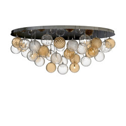 BEMBO Plafón de cristal de Murano | Lámparas de techo | Piumati
