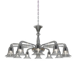 BERNINI Murano Glass Chandelier | Suspended lights | Piumati