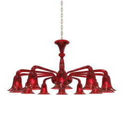 BERNINI Murano Glass Chandelier | Suspended lights | Piumati