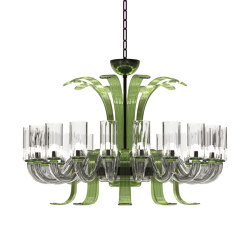 LEONARDO Lámpara de cristal de Murano | Lámparas de suspensión | Piumati