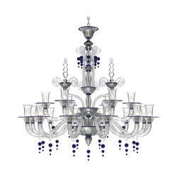 PUCCINI Murano Glass Chandelier | Suspended lights | Piumati