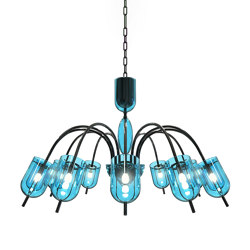 TINTORETTO Lámpara de cristal de Murano | Lámparas de suspensión | Piumati