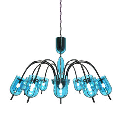 TINTORETTO Chandelier en verre de Murano | Suspensions | Piumati