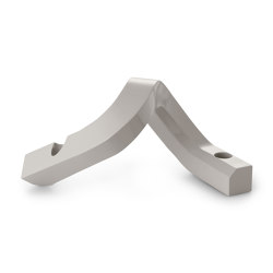 Crooked Candlestick Two Warm Grey | Bougeoirs | Normann Copenhagen