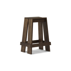 Let Barstool 65cm Brown Stained Ash | Stools | Normann Copenhagen