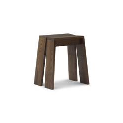 Let Stool Brown Stained Ash | Stools | Normann Copenhagen