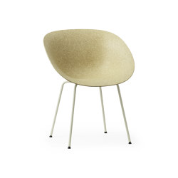 Mat Armchair Cream Steel - Hemp | Sillas | Normann Copenhagen