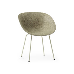 Mat Armchair Cream Steel - Seaweed | Chairs | Normann Copenhagen