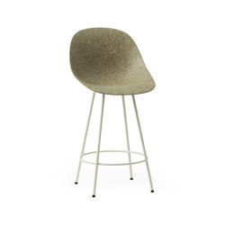 Mat Barchair 65 cm Creme Steel - Seaweed | Tabourets de bar | Normann Copenhagen