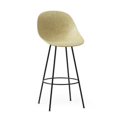 Mat Barstuhl 75 cm schwarzes stahl - Hanffasern | Bar stools | Normann Copenhagen