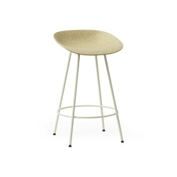 Mat Barstool 65 cm Cream Steel - Hemp | Sgabelli bancone | Normann Copenhagen