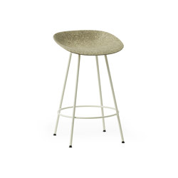 Mat Barstuhl 65 cm Creme stahl - Seegras | Barhocker | Normann Copenhagen