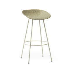 Mat Barstool 75 cm Cream Steel - Seaweed | Taburetes de bar | Normann Copenhagen