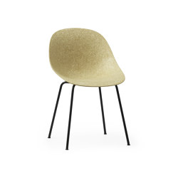 Mat Chair Black Steel - Hemp | Chairs | Normann Copenhagen