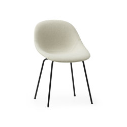 Mat Chair Full Upholstery Black Steel | Chairs | Normann Copenhagen