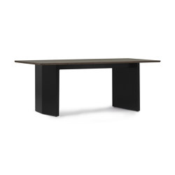 Panel Table 200x90cm Black/Dark Brown | Dining tables | Normann Copenhagen