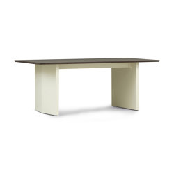 Panel Table 200x90cm Cream/Dark Brown | Tables de repas | Normann Copenhagen