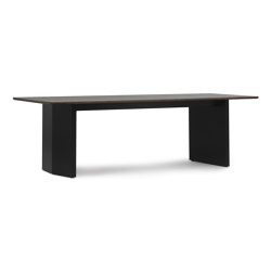 Panel Table 250x90cm Black/Dark Brown | Mesas comedor | Normann Copenhagen