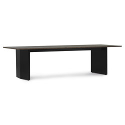 Panel Table 300x90cm Black/Dark Brown | Dining tables | Normann Copenhagen