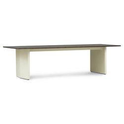 Panel Table 300x90cm Cream/Dark Brown | Tables de repas | Normann Copenhagen