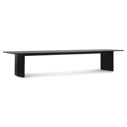 Panel Table 420x100cm Black/Dark Brown | Dining tables | Normann Copenhagen