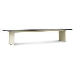 Panel Table 420x100cm Cream/Dark Brown | Dining tables | Normann Copenhagen